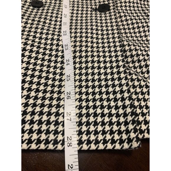 Rena Rowan Houndstooth Double-Breasted Blazer Jacket Size 12 - Picture 6 of 10
